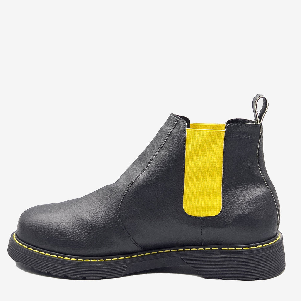 DR BERRY - tronchetto con elastico Giallo - in arancia - veganshoes