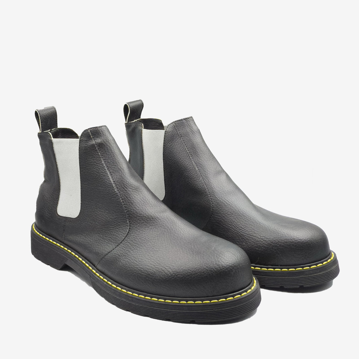 DR BERRY - tronchetto con elastico grigio chiaro - in arancia - veganshoes