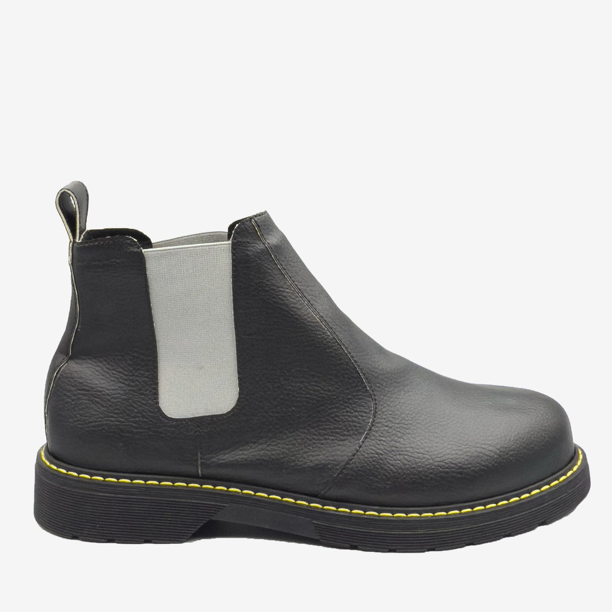 DR BERRY - tronchetto con elastico grigio chiaro - in arancia - veganshoes