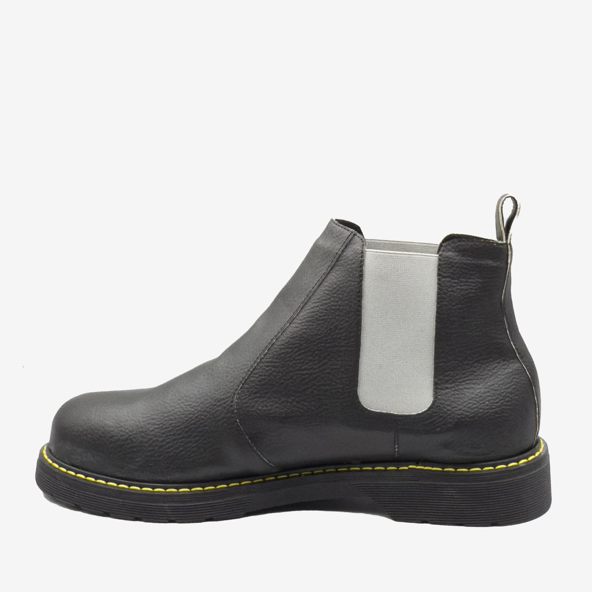 DR BERRY - tronchetto con elastico grigio chiaro - in arancia - veganshoes