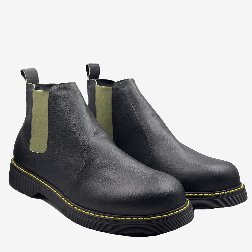 DR BERRY - tronchetto con elastico salvia - in arancia - veganshoes