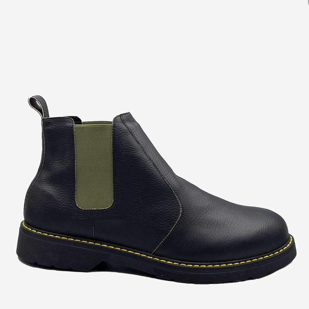 DR BERRY - tronchetto con elastico salvia - in arancia - veganshoes