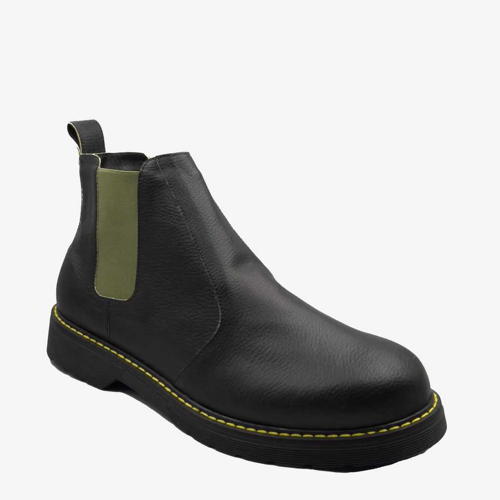 DR BERRY - tronchetto con elastico salvia - in arancia - veganshoes