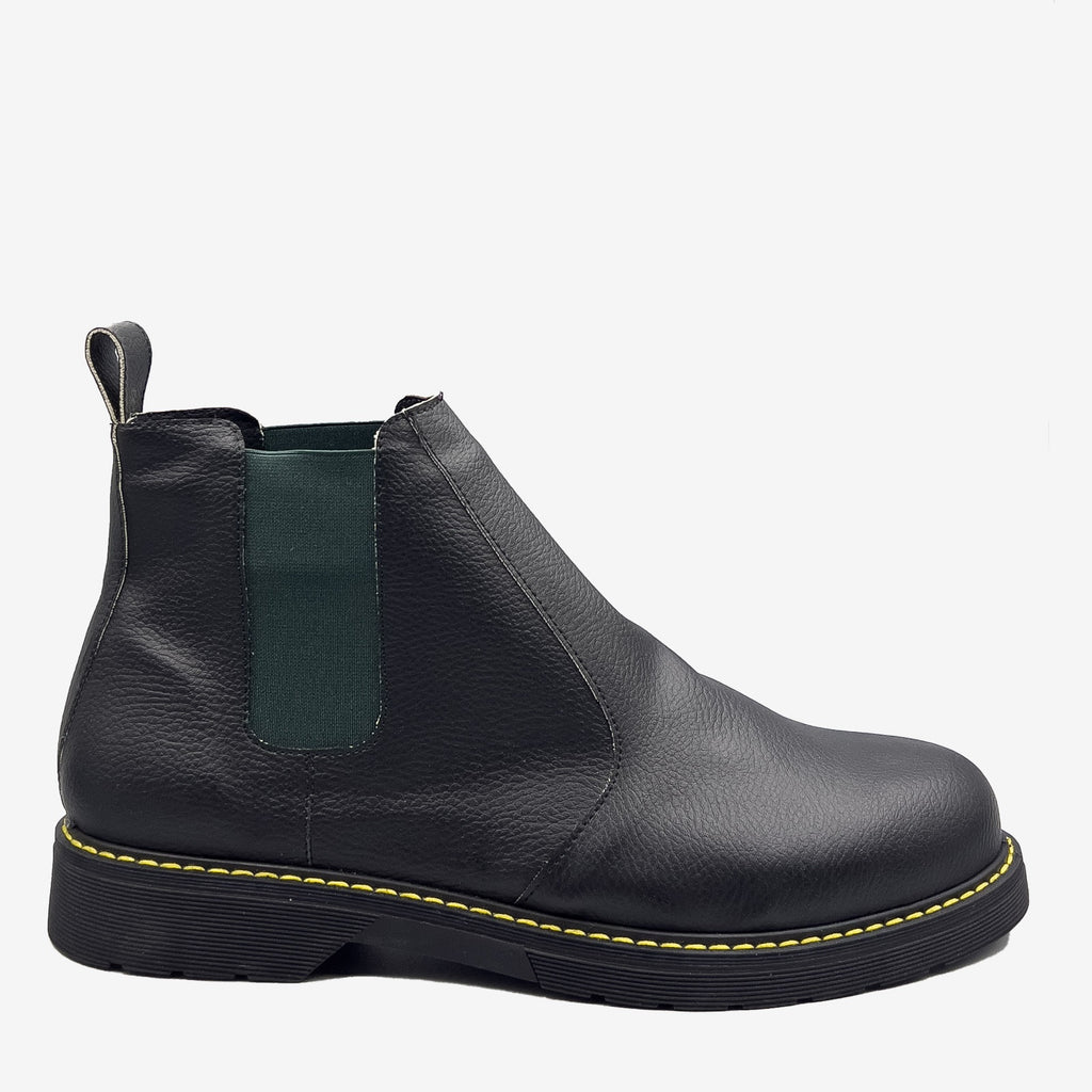 DR BERRY - tronchetto con elastico verdone - in arancia - veganshoes