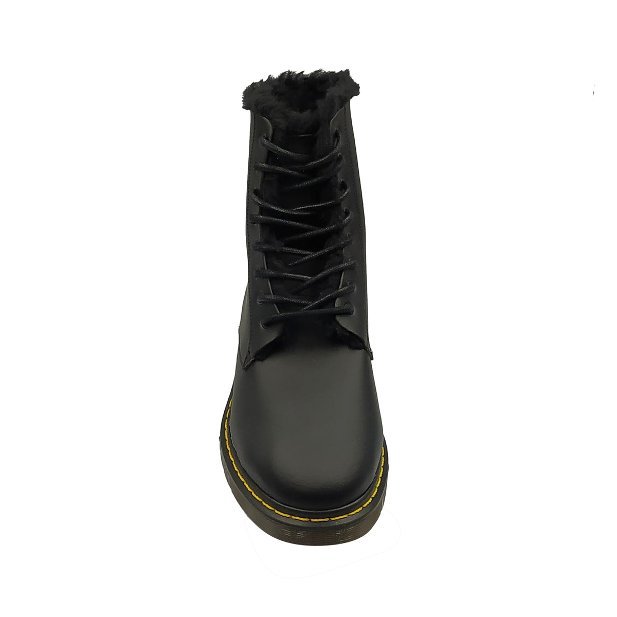 DOCTOR micro nera fodera pelosa in PET riciclato anfibio veganshoes