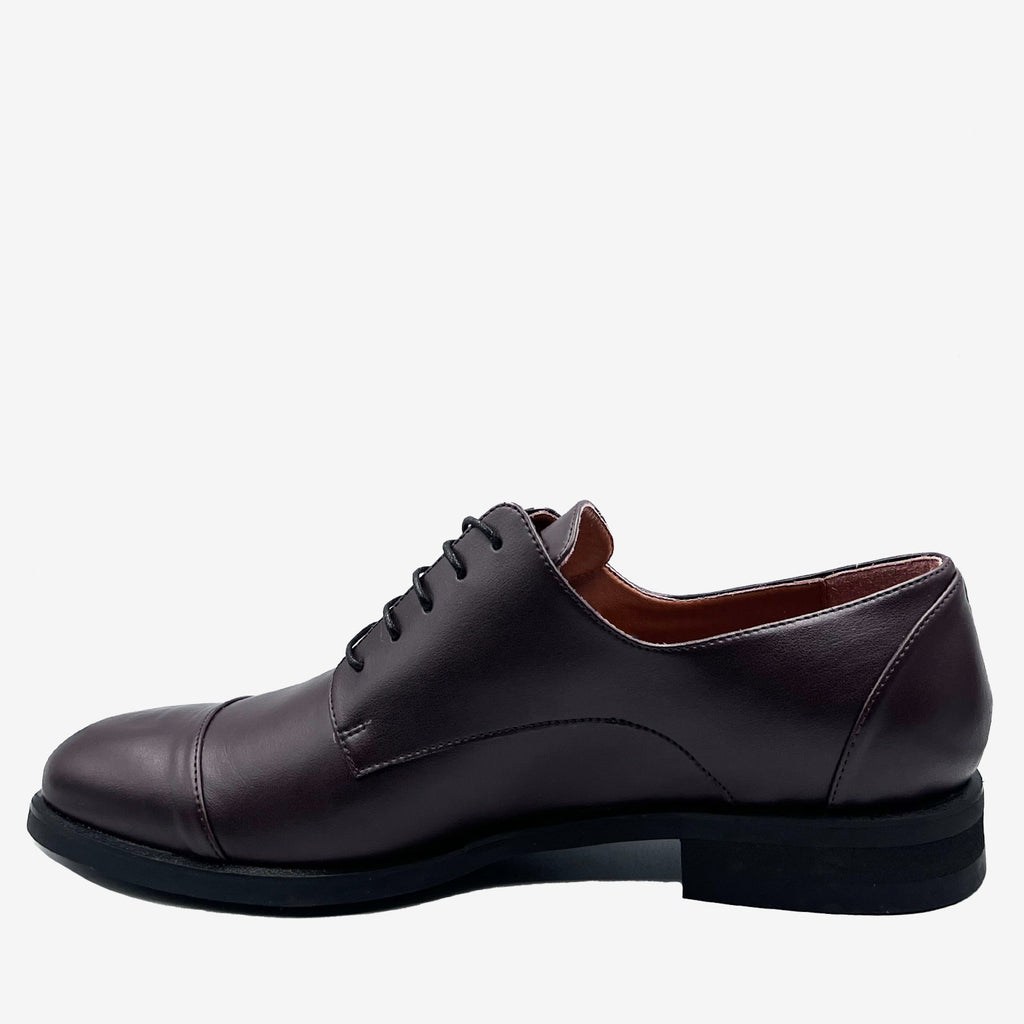 FORD Derby - mela apple skin marrone - veganshoes