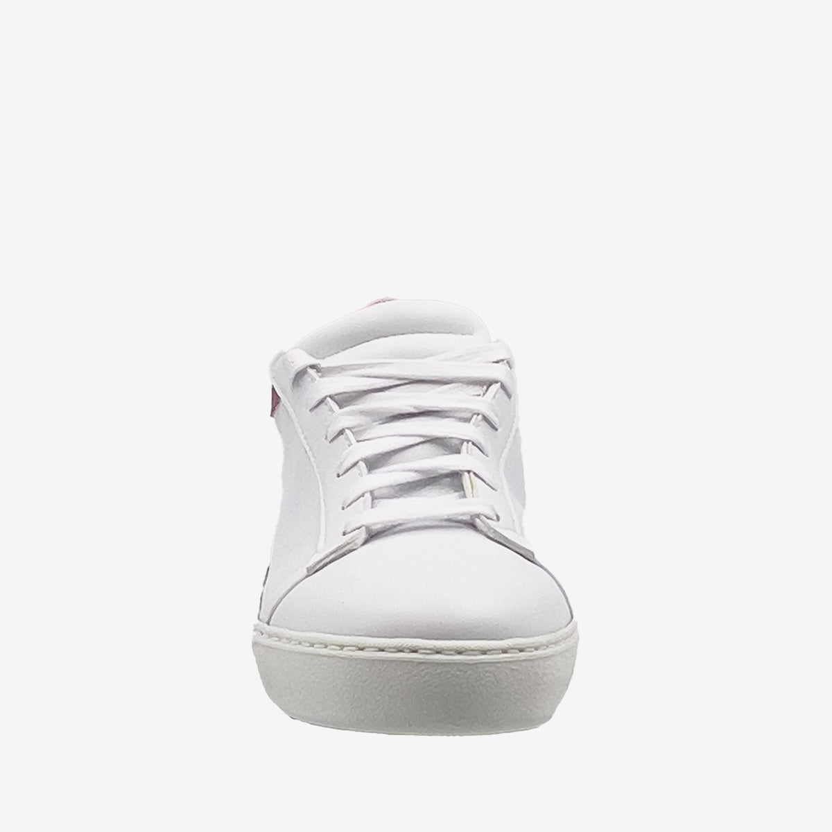 Sneakers Mila - Microfibra Ecologica bianca e Ohoskin Fuxia