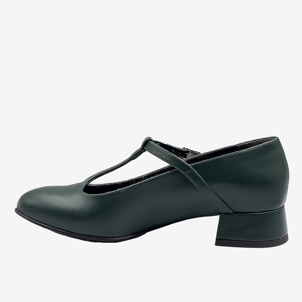Vanity Heel Mary Jane - Décolleté vegan verde